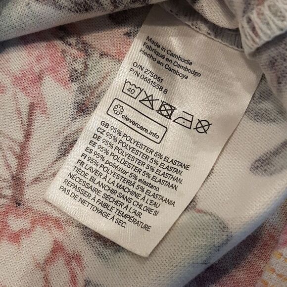 NWOT Divided White with Floral Print Flippy Dress - Picture 5 of 8